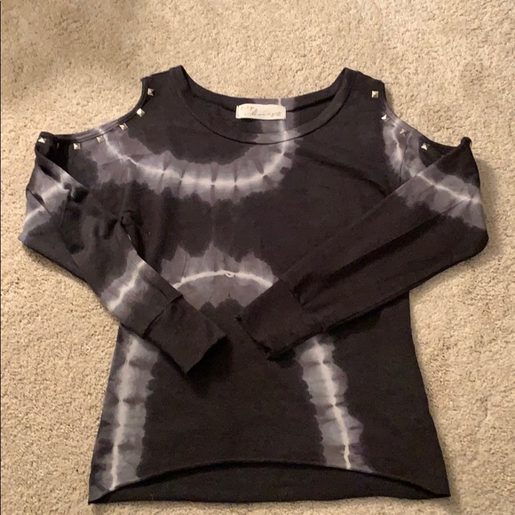Tie dye cold shoulder Vintage Havana sweatshirt - Picture 1 of 5